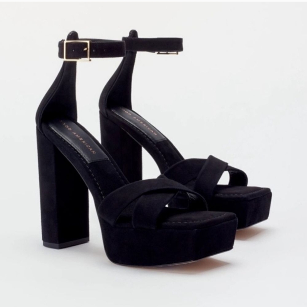 Good American Chunky Platform Heels